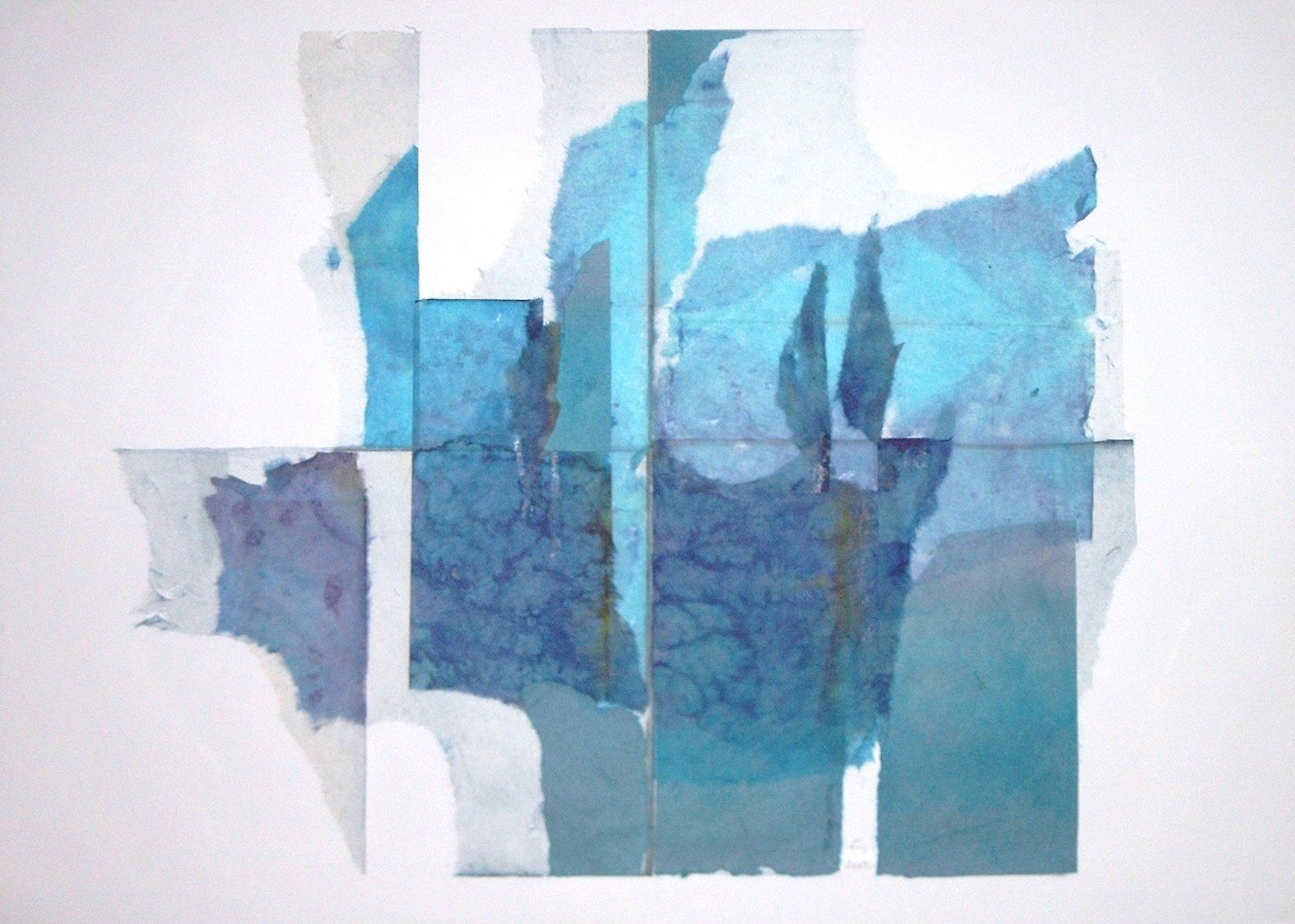 Eva Boström: Landschaft blau